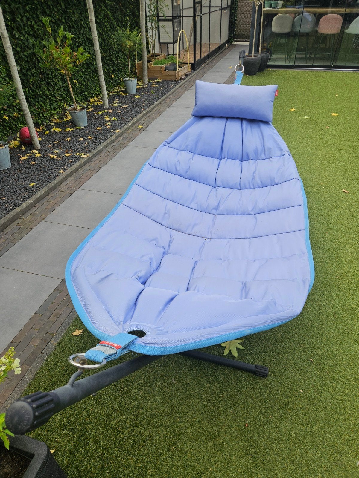 FATBOY hangmat incl kussen, Ophalen, Inklapbaar, Meerpersoons, Zo goed als nieuw