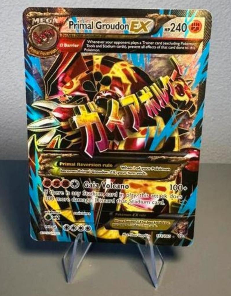 Primal Groudon EX 151/160 Pokémon Kaart, Hobby en Vrije tijd, Verzamelkaartspellen | Pokémon, Ophalen of Verzenden, Zo goed als nieuw