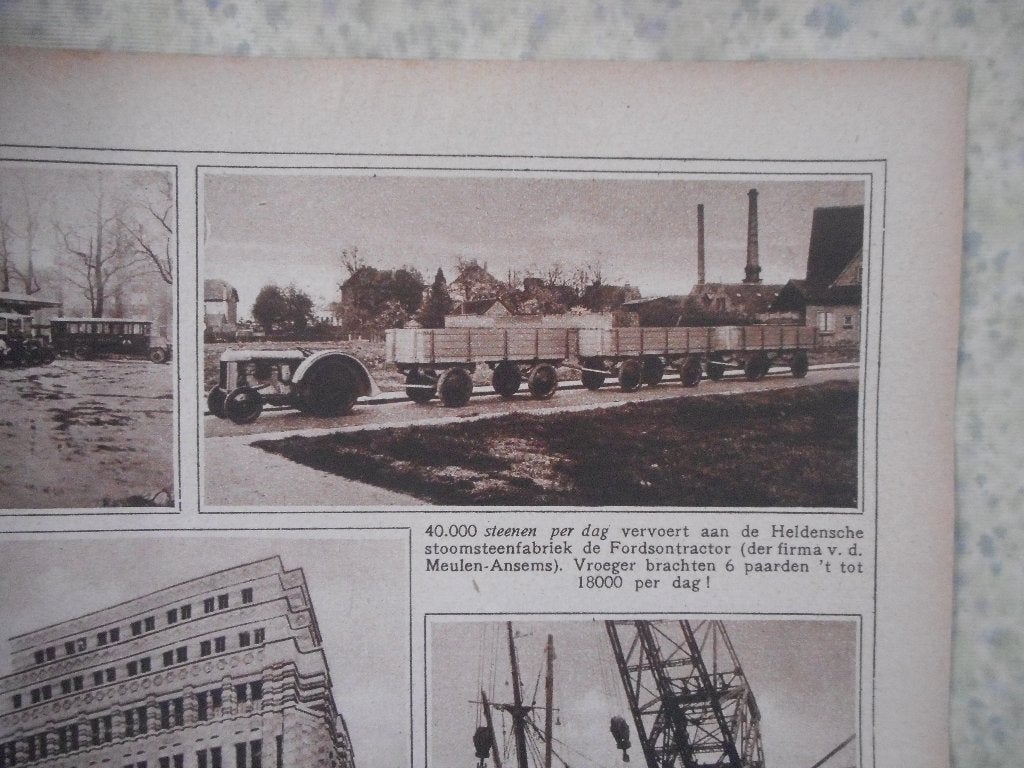 Helden. Stoomsteenfabriek. 1924., Ophalen of Verzenden, 1920 tot 1940, Nederland, Knipsel(s)