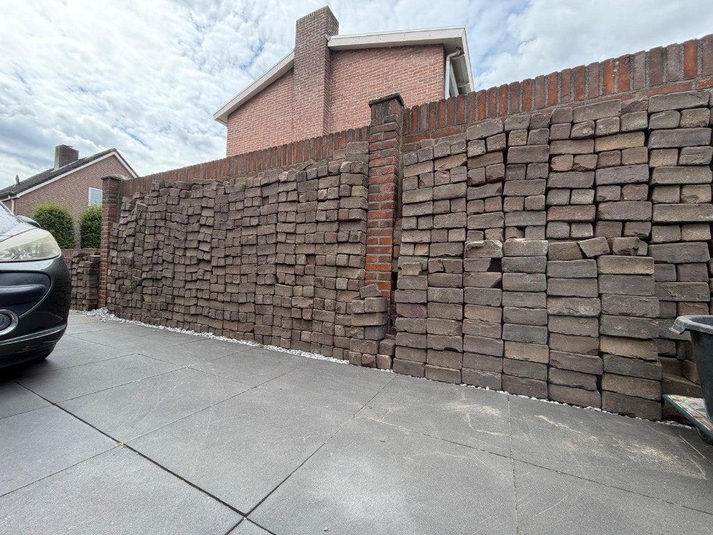 Tuin of oprit met karakter, OUDGEBAKKEN klinkers, 19.50 p/m2, Ophalen, Gebruikt, Klinkers, 10 m² of meer