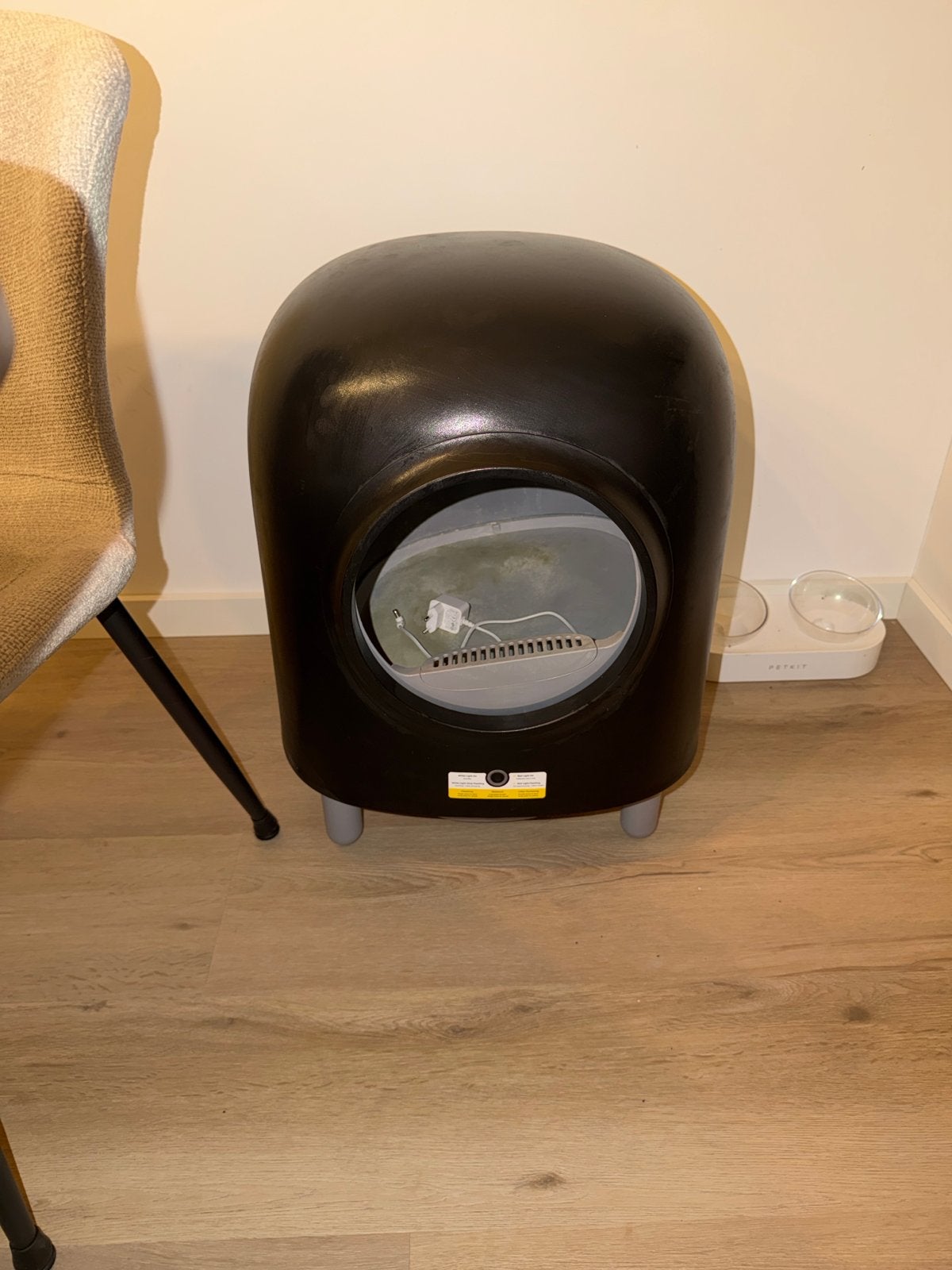 Petree Cube zwart - elektrische kattenbak, Ophalen, Zelfreinigend, Gebruikt