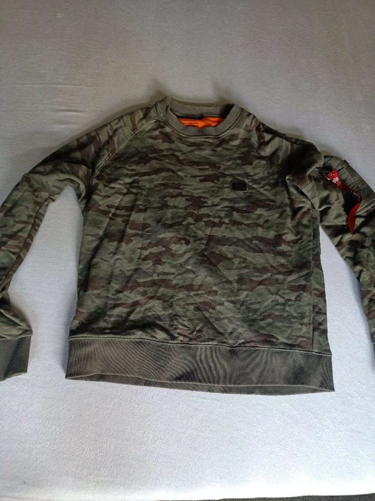 Alpha Industries camo trui, Kleding | Heren, Alpha Industries, Maat 48/50 (M), Ophalen of Verzenden, Zo goed als nieuw