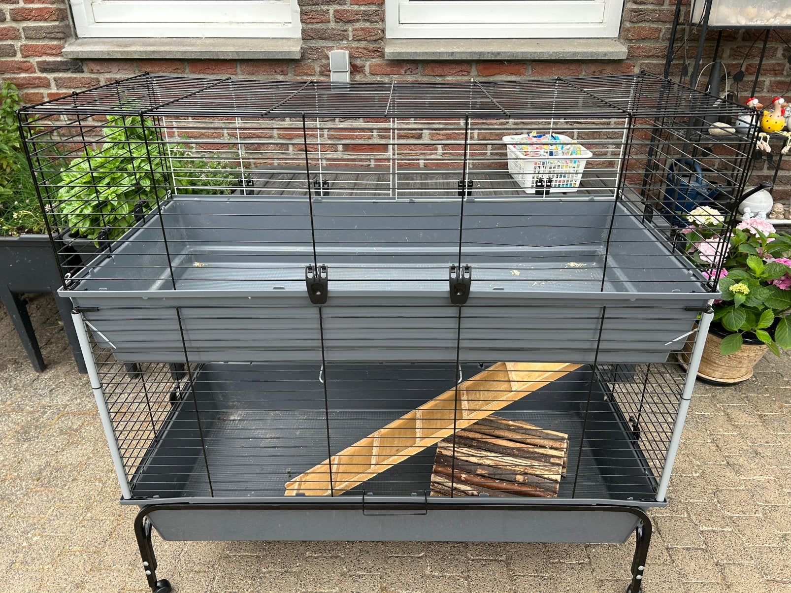 Binnenkooi/hok verrijdbaar, Dieren en Toebehoren, Ophalen, 110 cm of meer, Zo goed als nieuw, 90 cm of meer
