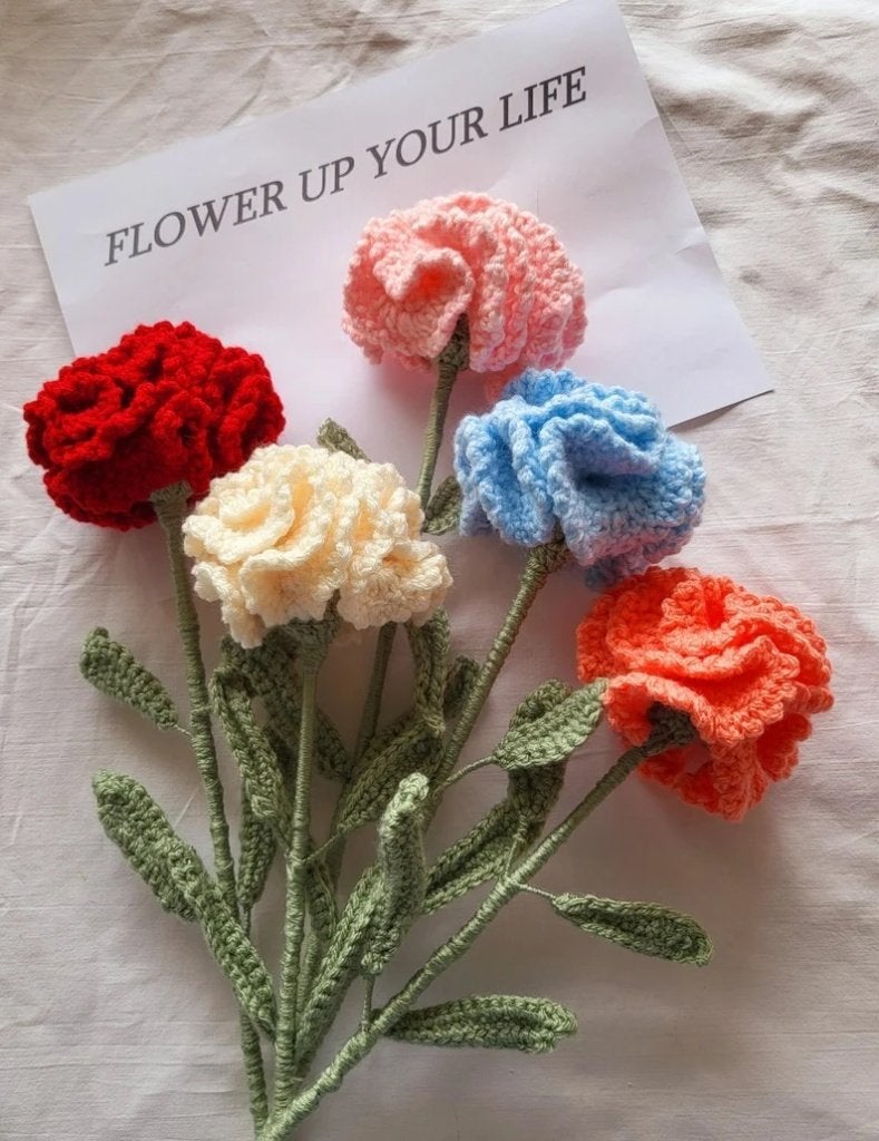 gehaakte bloemen, Nieuw, Ophalen of Verzenden, Handgemaakt, Overige materialen