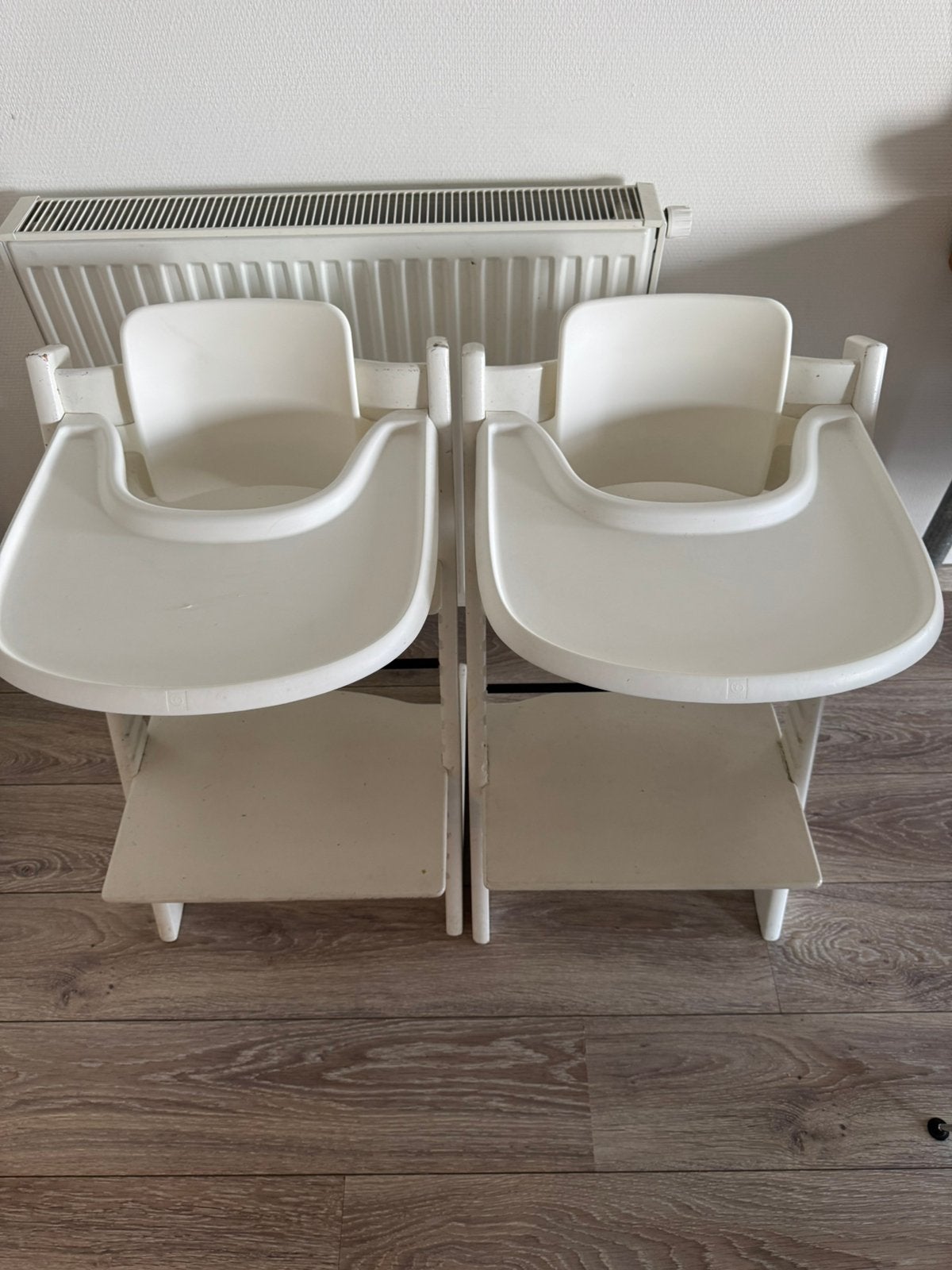 2x stokke tripp trapp stoelen, Kinderen en Baby's, Kinderstoelen, Ophalen, Zo goed als nieuw, Meegroeistoel