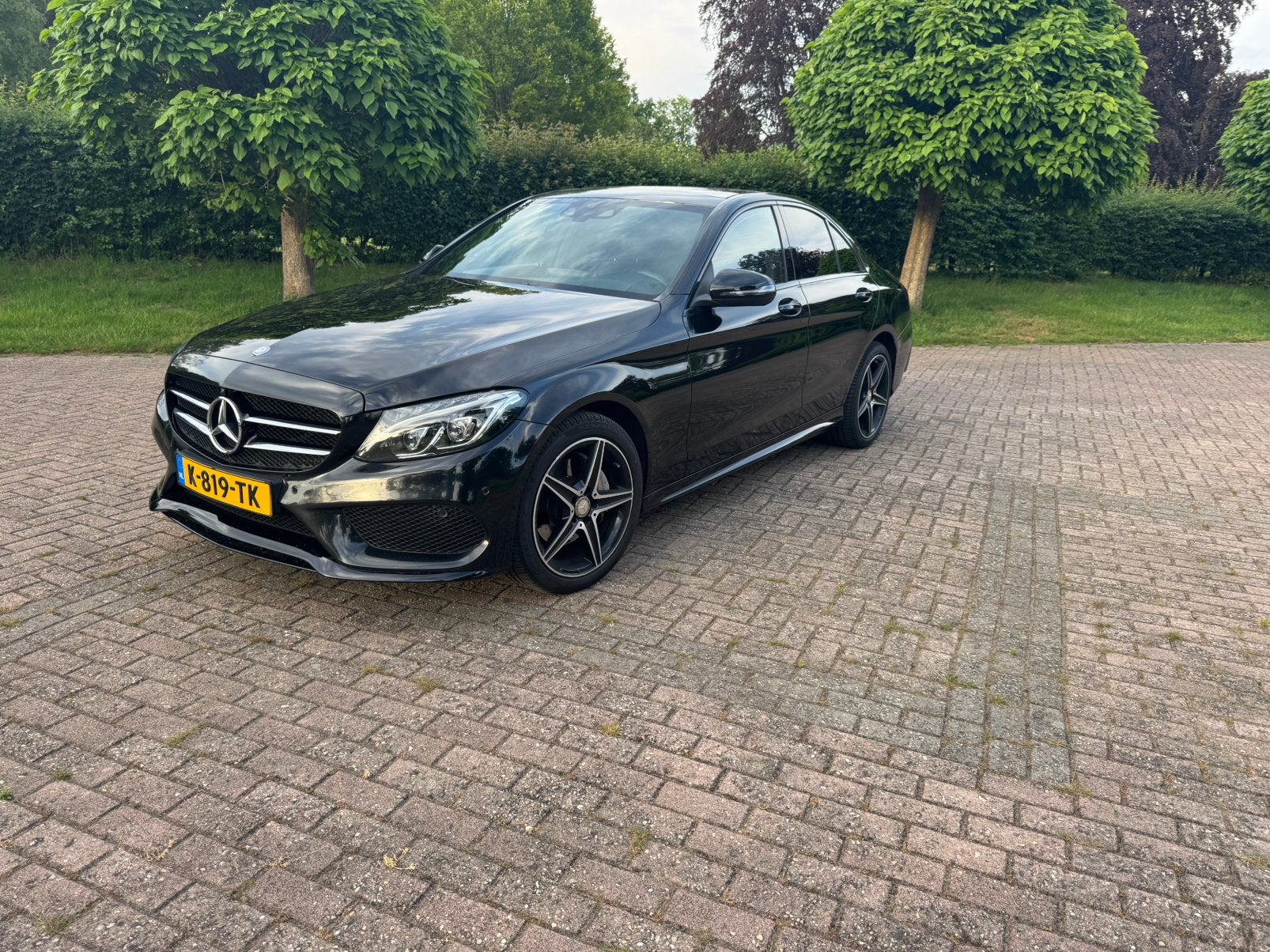 Mercedes-Benz C-Klasse C200 2.0 PANO Aut7 2016 Zwart, Auto's, Mercedes-Benz, 1800 kg, 4 cilinders, Zwart, 1365 kg