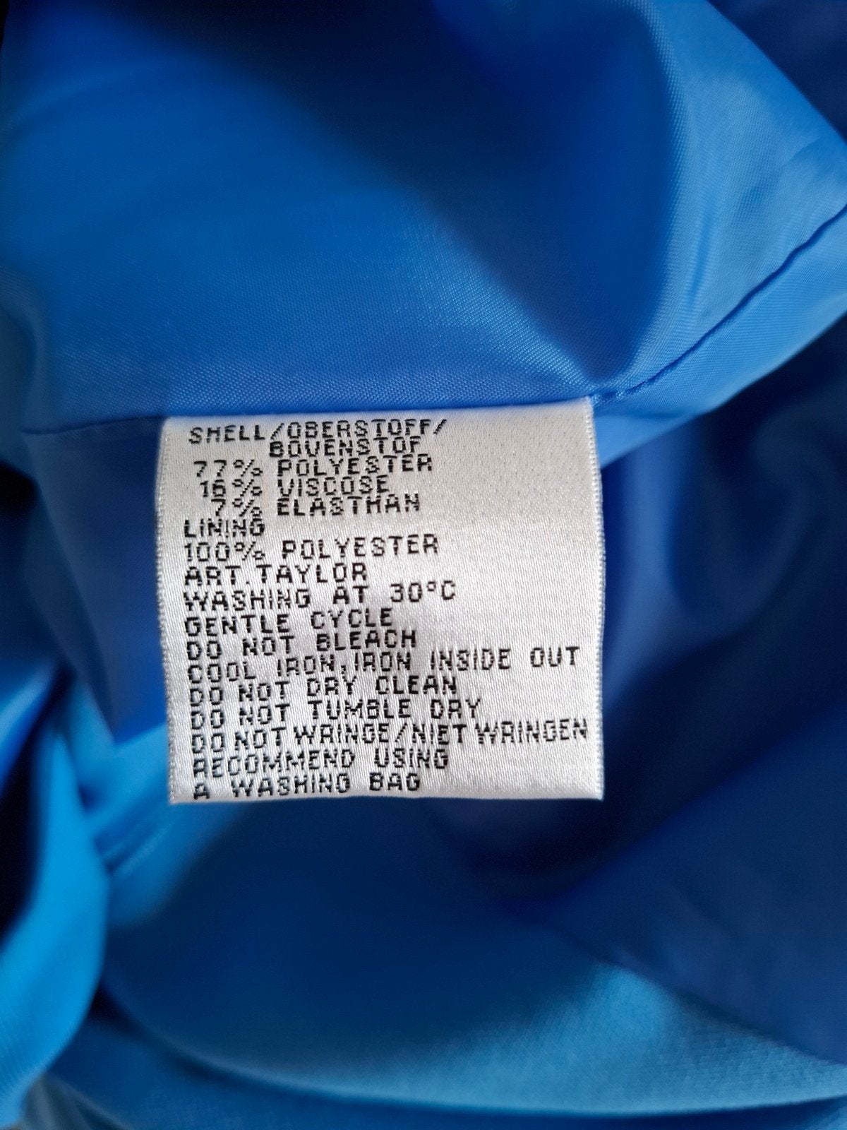 kobalt blauw dames broekpak, voor maten zie beschrijving., Kleding | Dames, Ophalen of Verzenden, Zo goed als nieuw, Maat 42/44 (L)