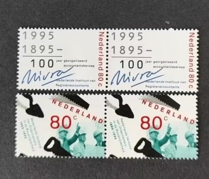 nederland nvph 1637 1638 geschakeld (pf), Postzegels en Munten, Postzegels | Nederland, Verzenden, Na 1940, Postfris