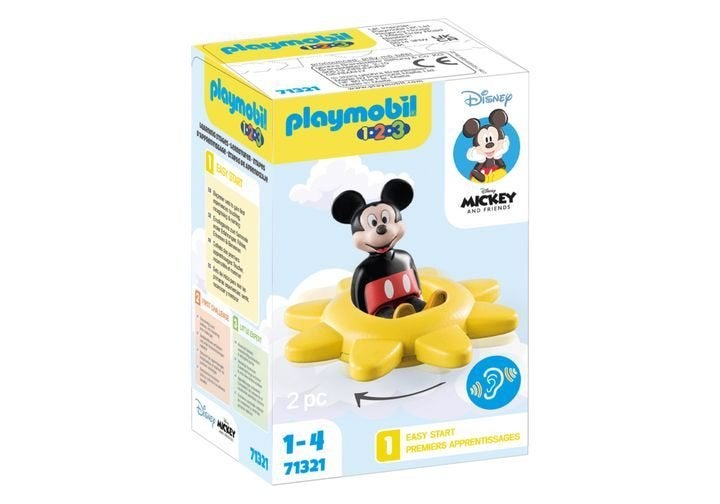 71321 Mickey Mouse draaiende zon 1-2-3 playmobil, Kinderen en Baby's, Complete set, 1.2.3, Nieuw, Ophalen of Verzenden