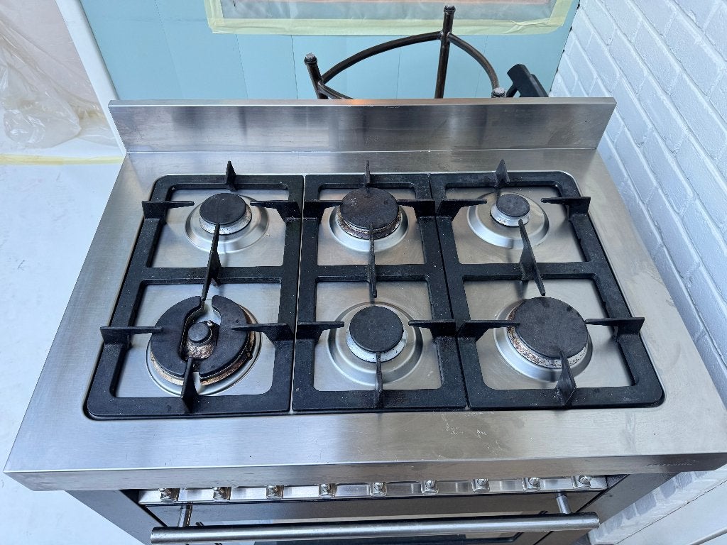 Gasfornuis Bosch 6 pits, Witgoed en Apparatuur, Ophalen, Gebruikt, Hete lucht, 60 cm of meer