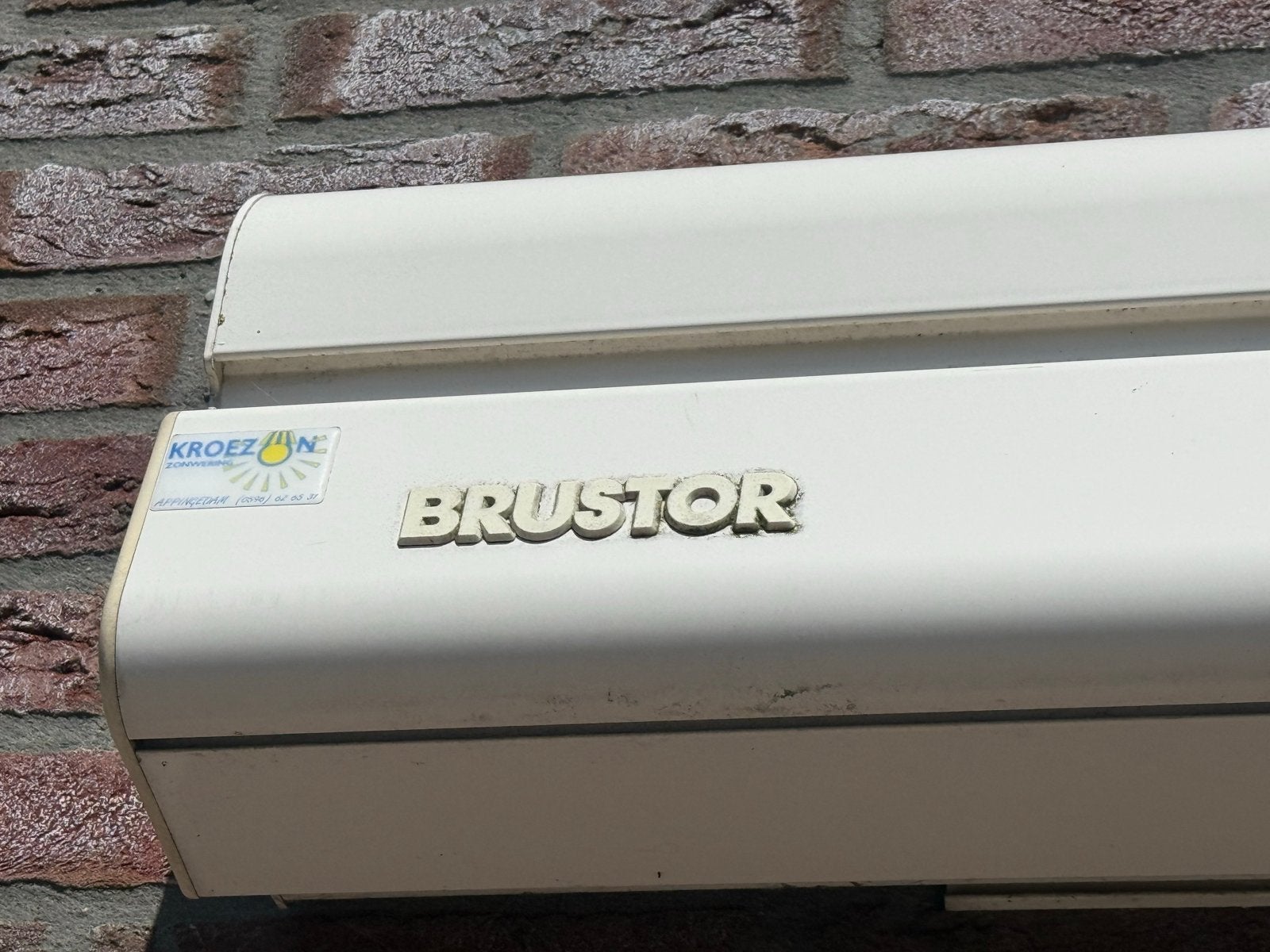 Brustor Knikarmscherm - Zo goed als nieuw, Ophalen, 450 cm of meer, Elektrisch, Zo goed als nieuw