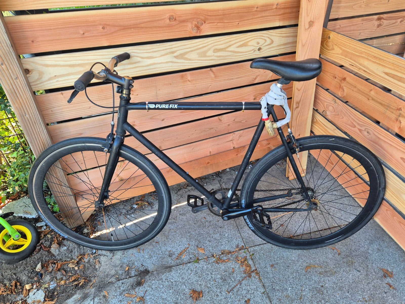 Pure Fix Fiets - Zwart, Gebruikt, Velgrem, 53 tot 57 cm, Ophalen