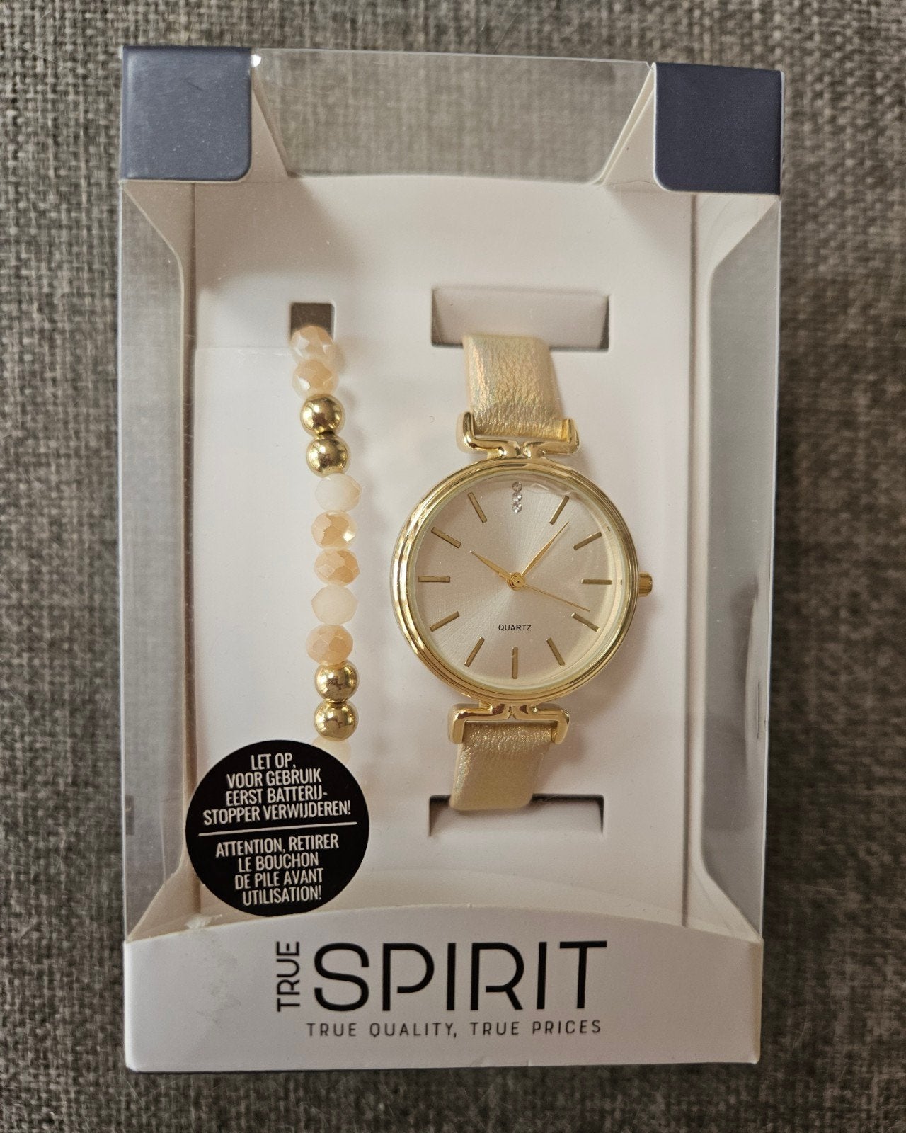 Nieuwe True Spirit horloge & armband set, Sieraden, Tassen en Uiterlijk, Horloges | Dames, Overige merken, Overige materialen