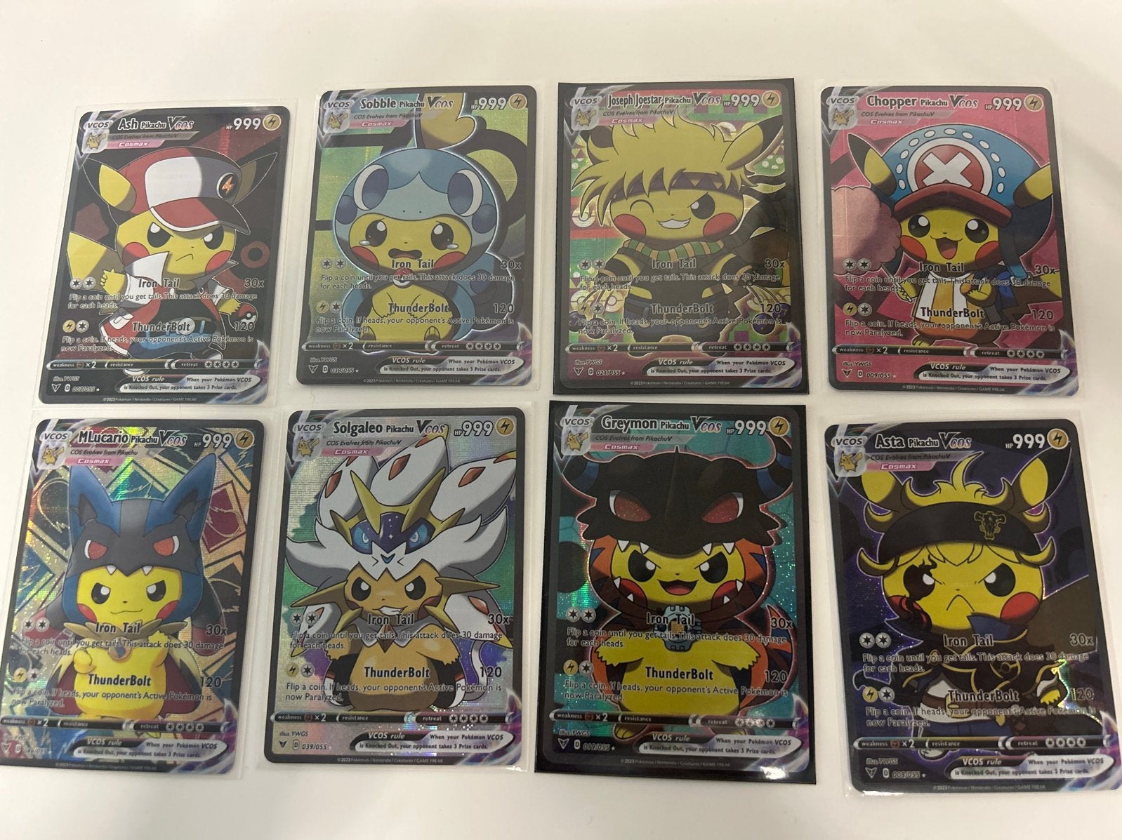 Pikachu VCOS Cosmax Pokémon kaarten set (8 stuks), Hobby en Vrije tijd, Verzamelkaartspellen | Pokémon, Ophalen of Verzenden, Zo goed als nieuw