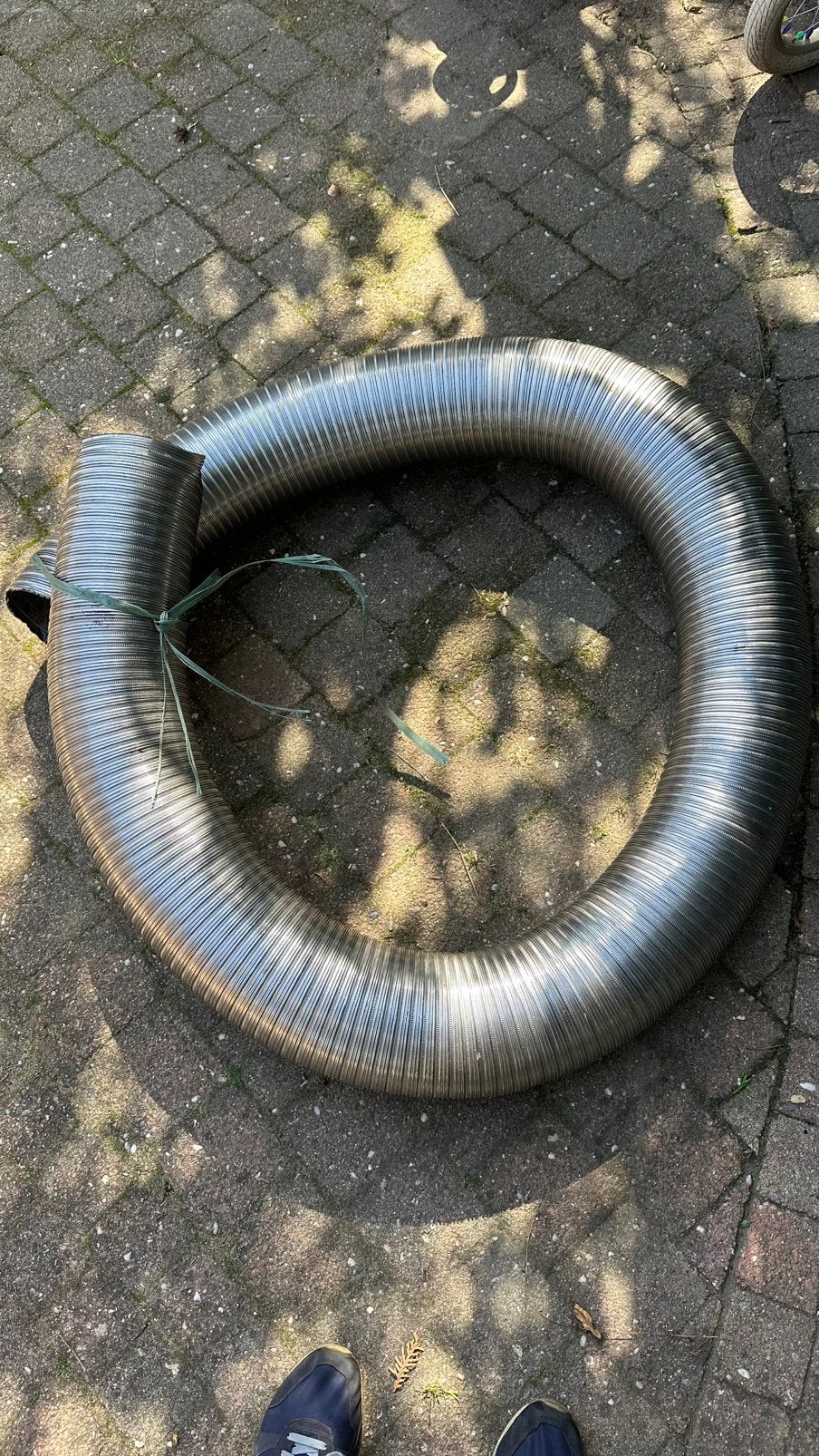 Kachel haard rookgaskanaal flexibele slang 160mm 2,5m lang, Ophalen of Verzenden, Nieuw, Hout, Houtkachel