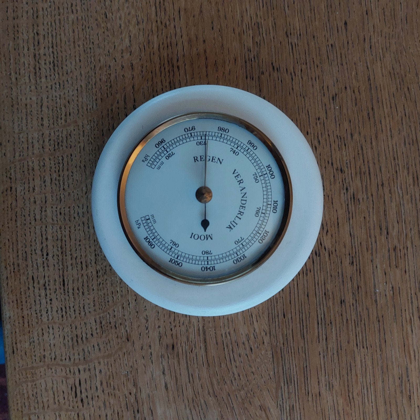 Mooie Vintage Barometer - Weerstation, Ophalen of Verzenden, Gebruikt, Barometer