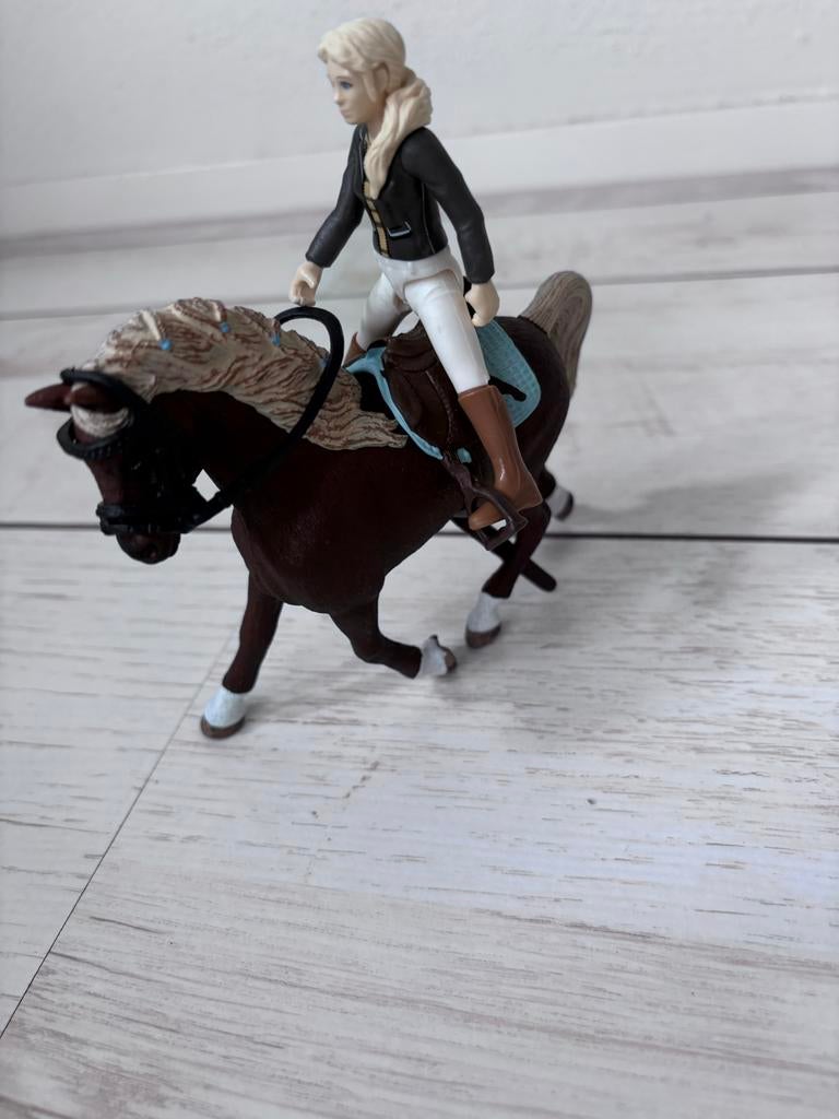 Schleich paard met ruiter - Zo goed als nieuw, Ophalen of Verzenden, Zo goed als nieuw, Jongen of Meisje