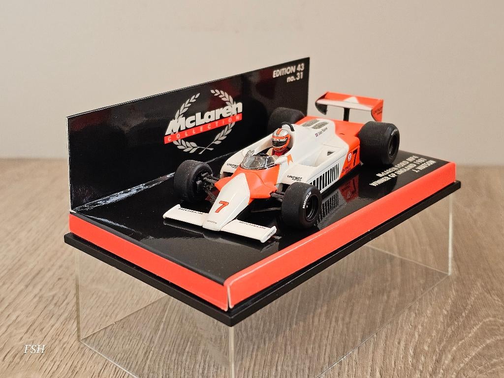 McLaren MP-4, John Watson, Winner GP England '81. *TOPMODEL*, Ophalen of Verzenden, Zo goed als nieuw, Auto, MiniChamps
