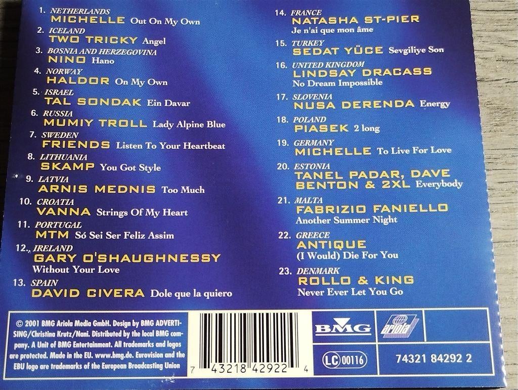 Eurovision Song Contest Copenhagen 2001, Cd's en Dvd's, Ophalen of Verzenden, Gebruikt, Pop