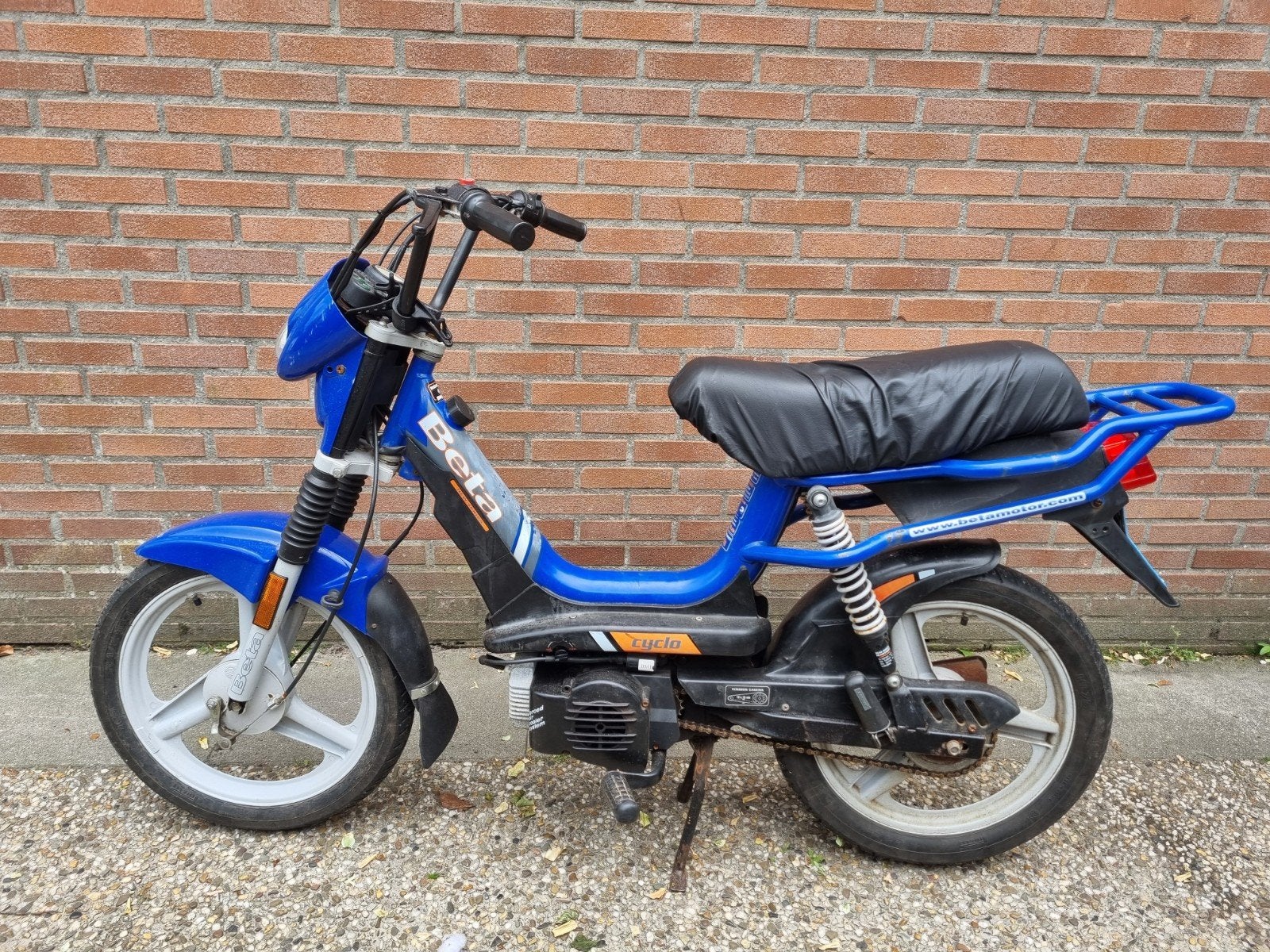 Beta Cilo bromfiets - Blauw, in redelijke staat, Fietsen en Brommers, Brommers | Overige merken, Ophalen, Gebruikt, Maximaal 25 km/u