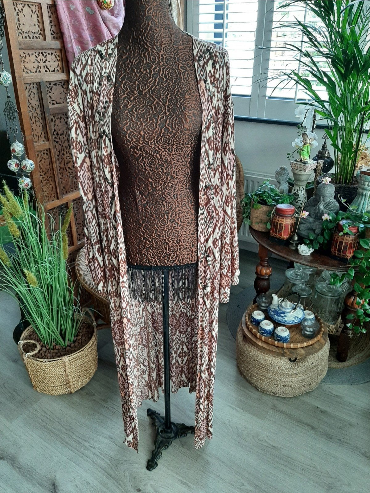 Nieuw+kaartje!NÜD/IBIZA-STIJL Kimono-Vest-Jas past M&L, Maat 38/40 (M), NÜD, Nieuw, Ophalen of Verzenden