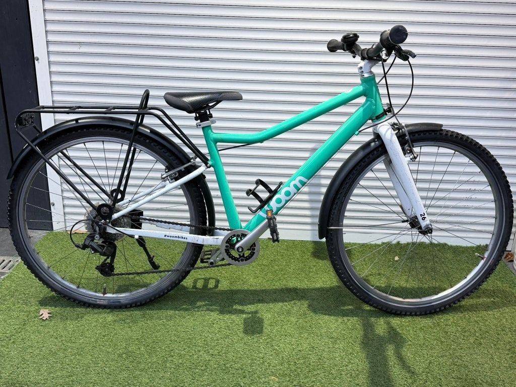 Woom 6 - 26 inch Kinderfiets - Compleet met Bagagedrager 💚, Fietsen en Brommers, 26 inch of meer, Velgrem, Ophalen of Verzenden