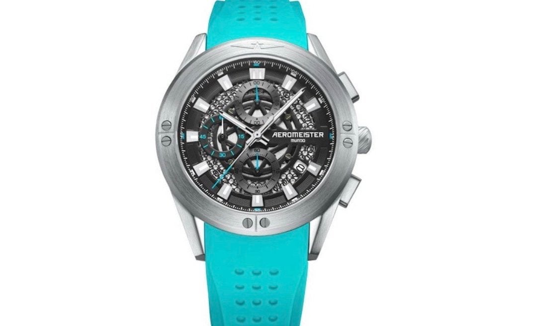 Aeromeister Mundo AM6104 Herenhorloge, Ophalen of Verzenden, Zo goed als nieuw
