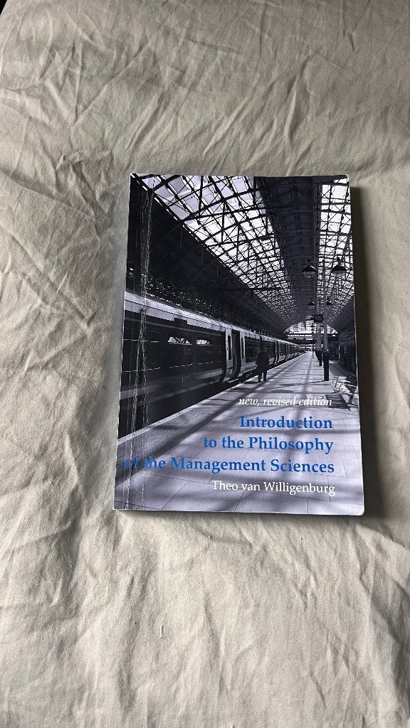 Introduction to the Philosophy of the Management Sciences, Theo van Willigenburg, Verzenden, Beta, WO