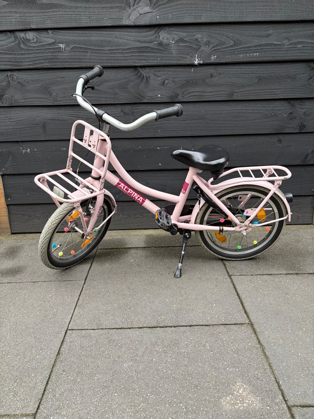 Alpina Cargo 16 inch meisjesfiets roze - Goede staat, Ophalen, Gebruikt, 16 tot 20 inch