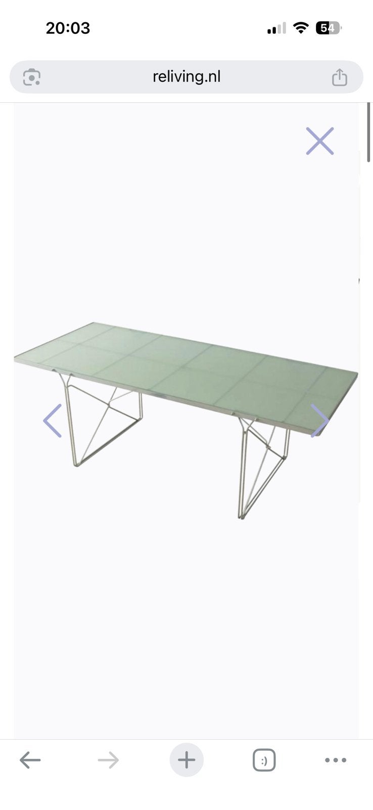 Eettafel - Bureau By Niels Gammelgaard, IKEA, Ophalen, Rechthoekig, Glas, 50 tot 100 cm