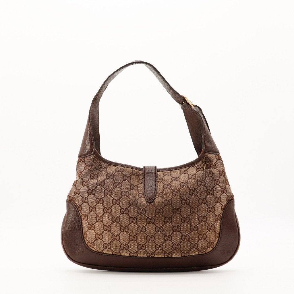 Gucci Jackie 32x21x5 cm handtas, Verzenden, Gebruikt, Zwart, Handtas