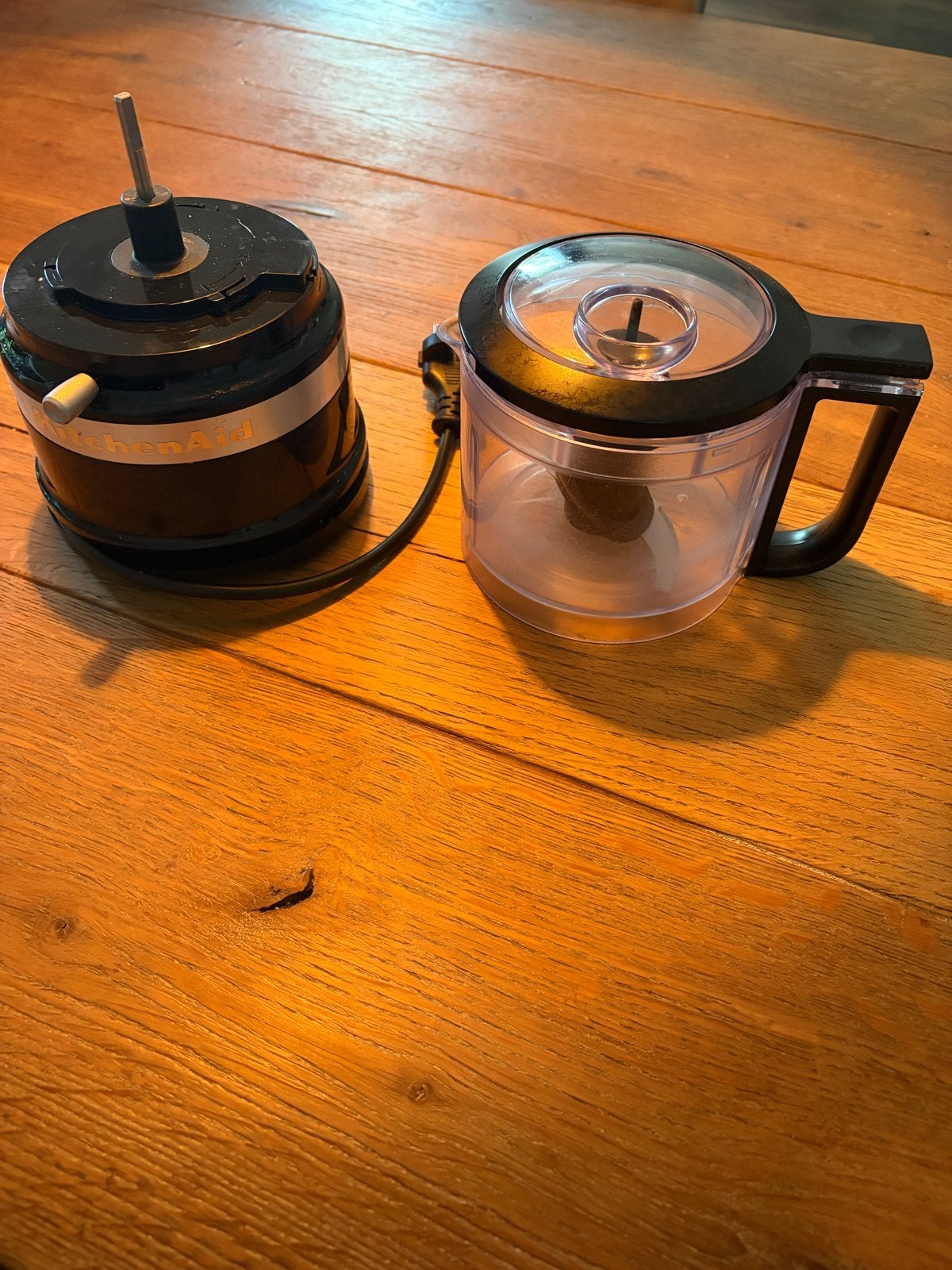 KitchenAid hakmolen/foodprocessor, Witgoed en Apparatuur, Keukenmixers, Zo goed als nieuw, Minder dan 1 liter, 1 snelheid, Ophalen of Verzenden