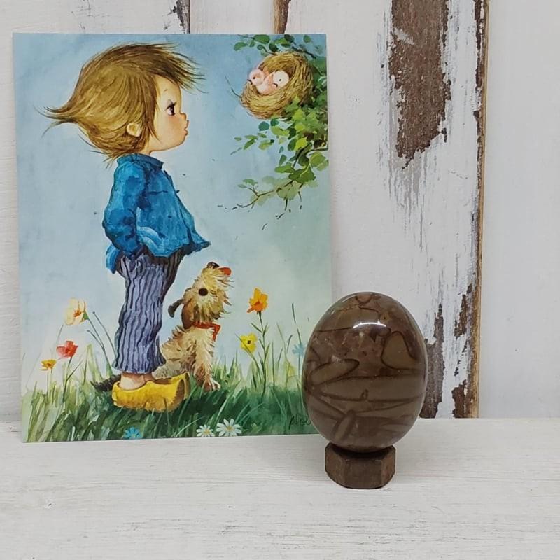 Halfedelsteen ei, 3 verschillende, Antiek en Kunst, Curiosa en Brocante, Ophalen of Verzenden