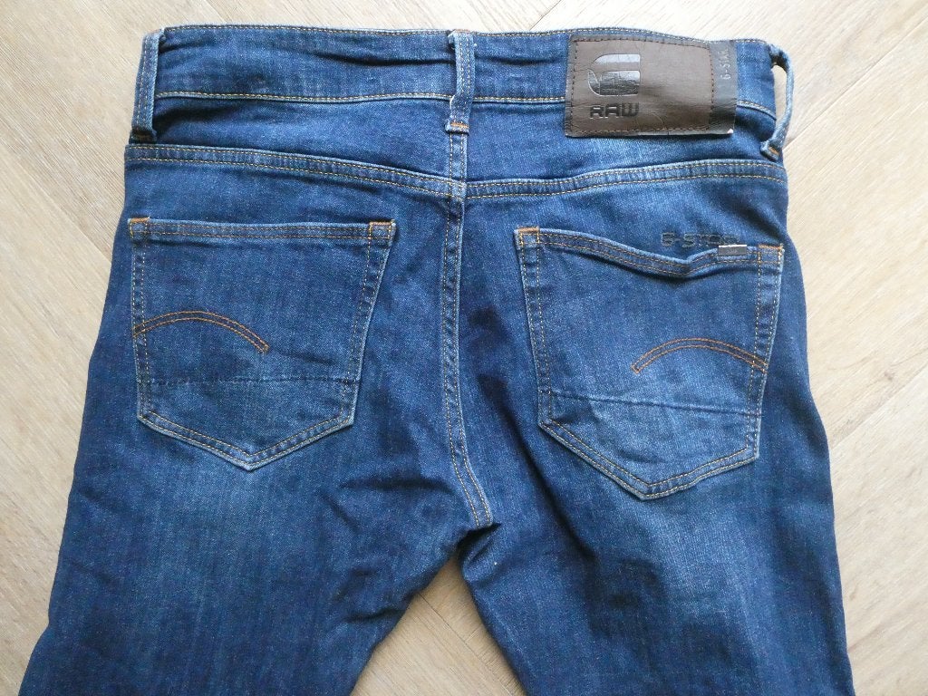 Gstar 3301 Skinny spijkerbroek maat 26?-30, Kleding | Heren, Spijkerbroeken en Jeans, Blauw, W32 (confectie 46) of kleiner, Ophalen of Verzenden