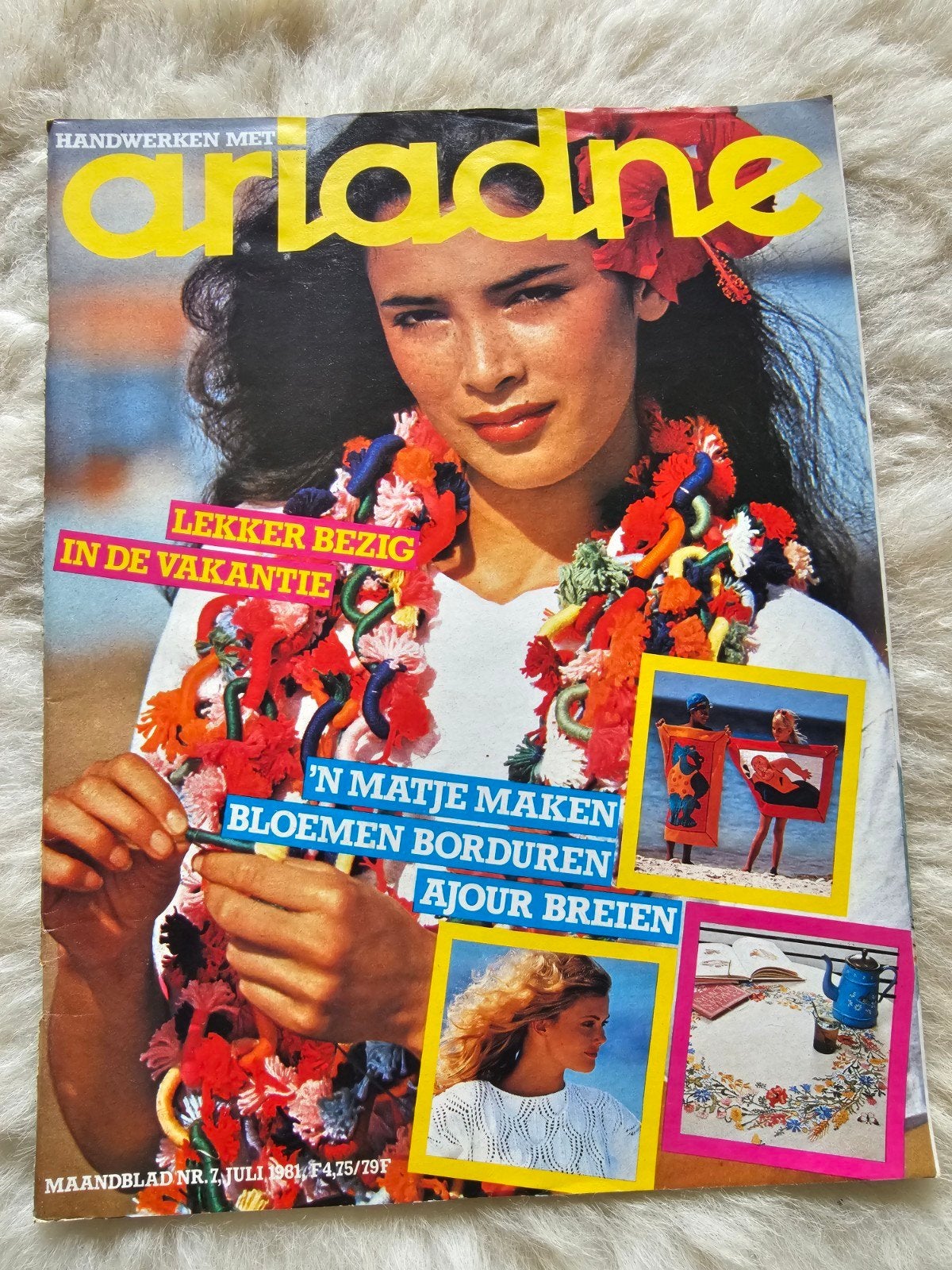 Vintage handwerk tijdschrift Ariadne Nr 7. 1981, Ophalen of Verzenden, Gelezen, Damesbladen