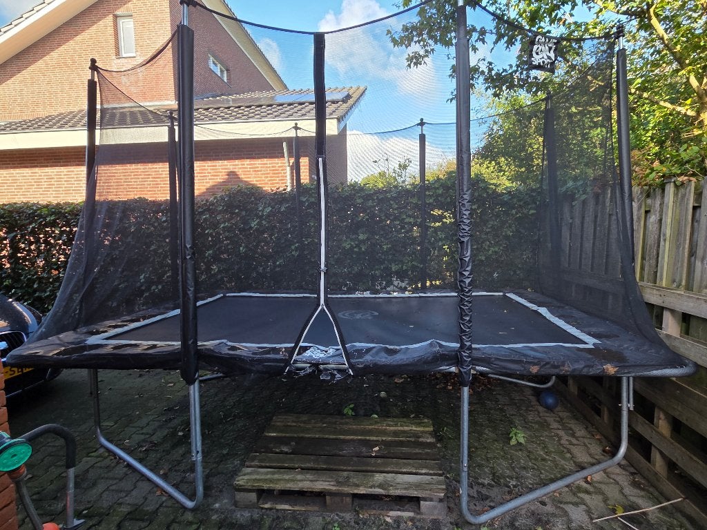 Grote trampoline met veiligheidsnet - Game On Sport, Ophalen, Gebruikt