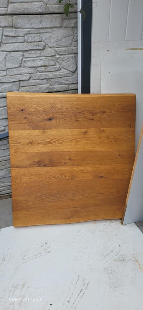 Massief eiken tafelblad - Robuust en duurzaam, Huis en Inrichting, Tafelonderdelen, Gebruikt, 100 tot 150 cm, Eikenhout, Tafelblad
