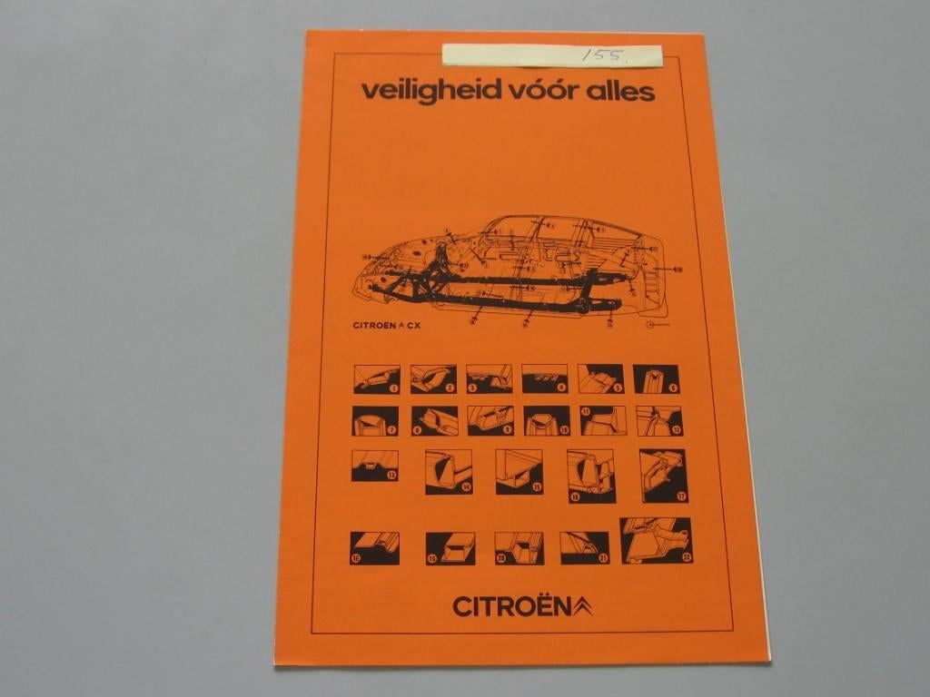 CITR 155 Citroën veiligheid voor alles. folder, Boeken, Auto's | Folders en Tijdschriften, Zo goed als nieuw, Citroën, Ophalen of Verzenden