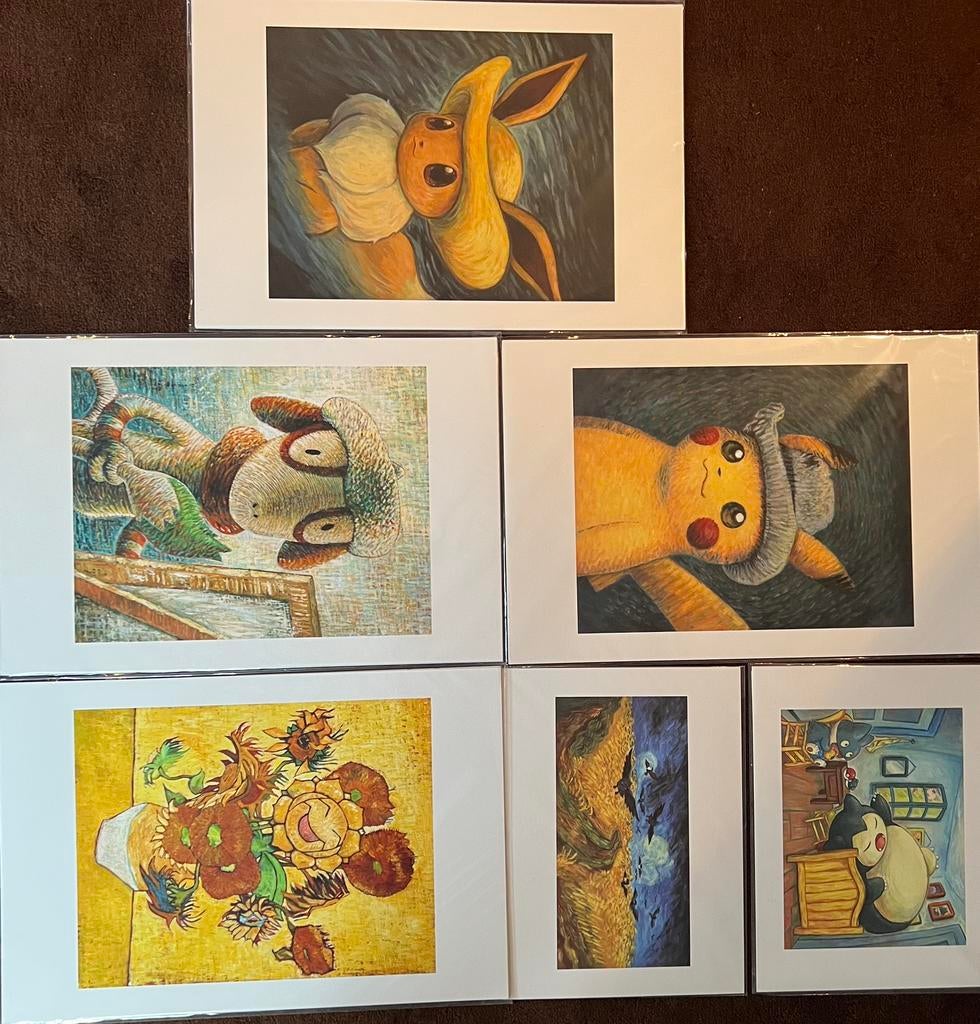 Pokemon van gogh giclee set met certificaat, Hobby en Vrije tijd, Verzamelkaartspellen | Pokémon, Ophalen, Nieuw