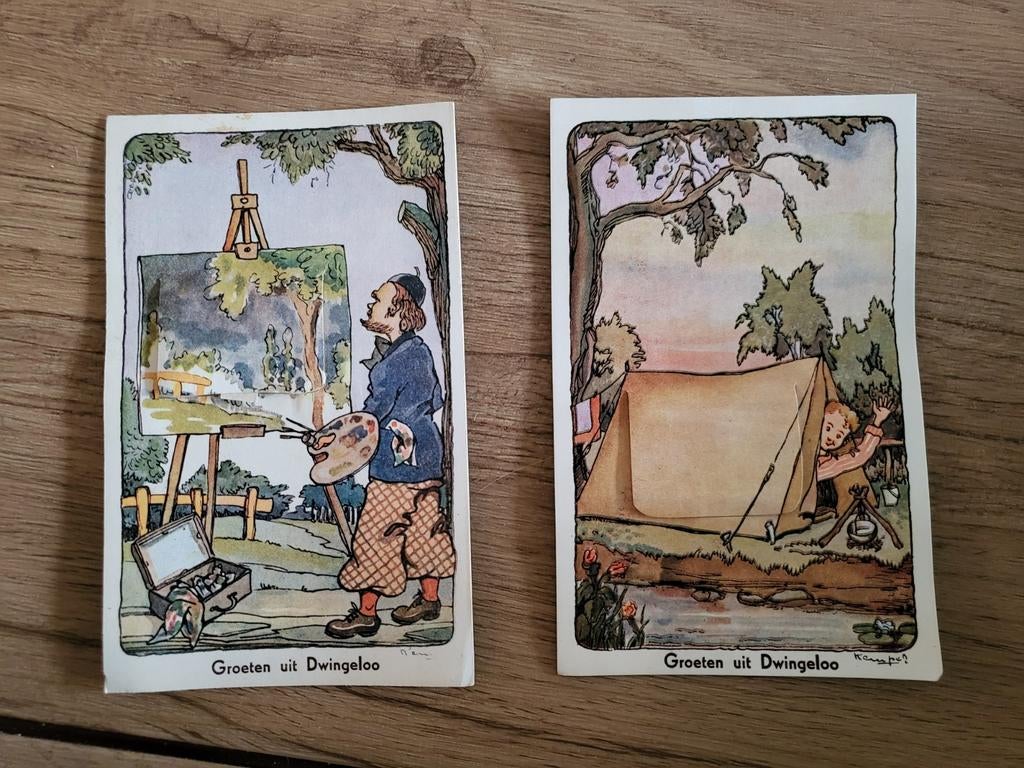 Antieke Leporello Kaarten. Dwingeloo, Verzamelen, Ansichtkaarten | Nederland, Ophalen of Verzenden, Voor 1920, Ongelopen, Drenthe