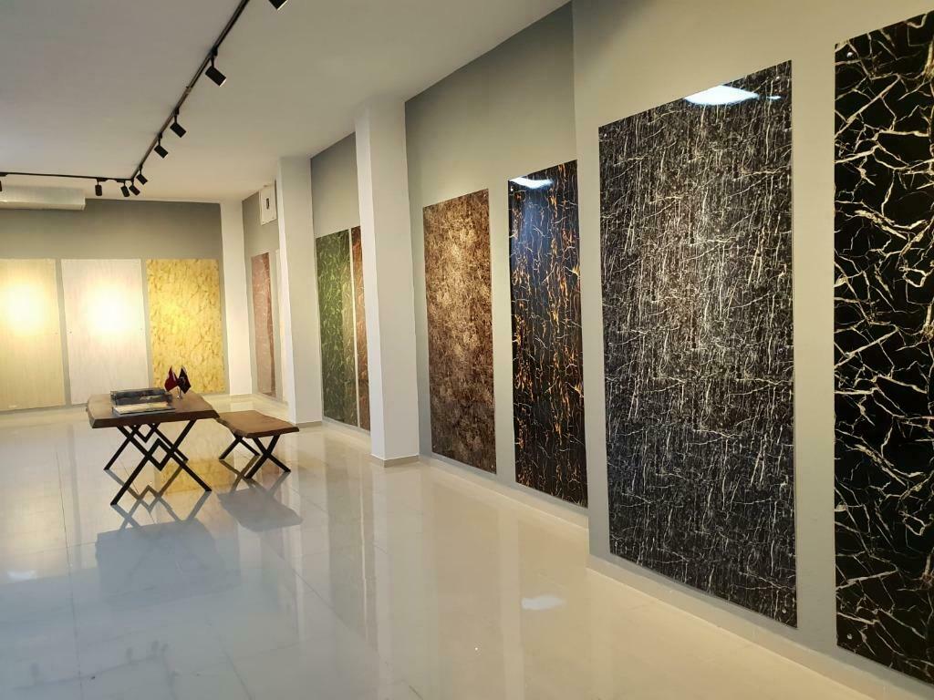 ✅ pvc kunststof acryl bookmatch Marmer graniet wandpanelen, Ophalen, Nieuw, 10 m² of meer, Vloertegels