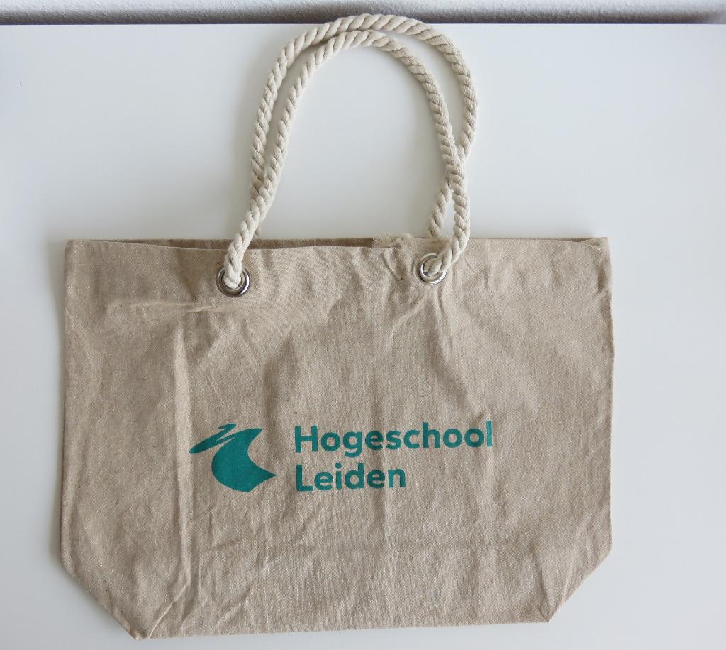 Shopper canvas tas strandtas Hogeschool Leiden, Sieraden, Tassen en Uiterlijk, Tassen | Damestassen, Ophalen of Verzenden, Nieuw