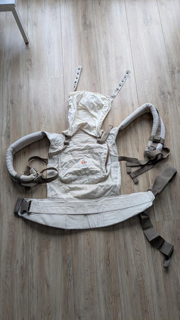 Ergobaby Linnen Draagzak, Kinderen en Baby's, Babydragers en Draagdoeken, Overige merken, Buik of Rug, Ophalen of Verzenden, Zo goed als nieuw