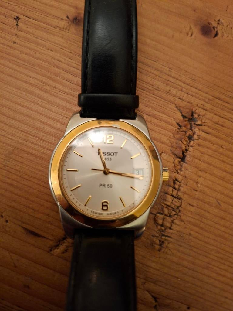 Tissot horloge pr 50, Ophalen of Verzenden, Staal, Tissot, 1960 of later
