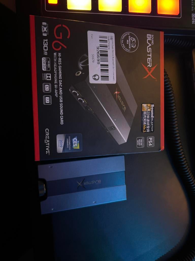 Sound BlasterX G6 Externe Geluidskaart, Computers en Software, Geluidskaarten, Ophalen of Verzenden, Nieuw, Extern