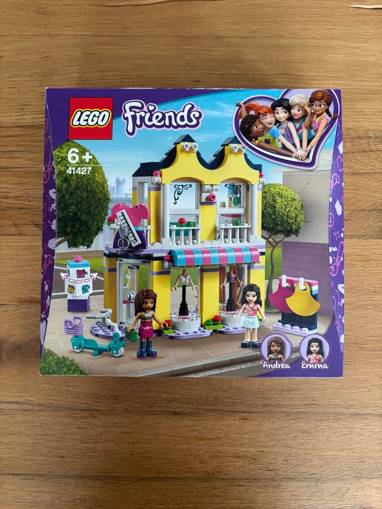 Lego Friends 41427 Emma's Modewinkel - Compleet set!, Ophalen of Verzenden, Zo goed als nieuw, Complete set, Lego