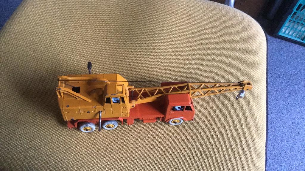 DINKY TOYS 20 TON LORRY MOUNTED CRANE TAKELWAGEN+ SLEEP💪, Ophalen of Verzenden, Zo goed als nieuw, Bus of Vrachtwagen, Dinky Toys