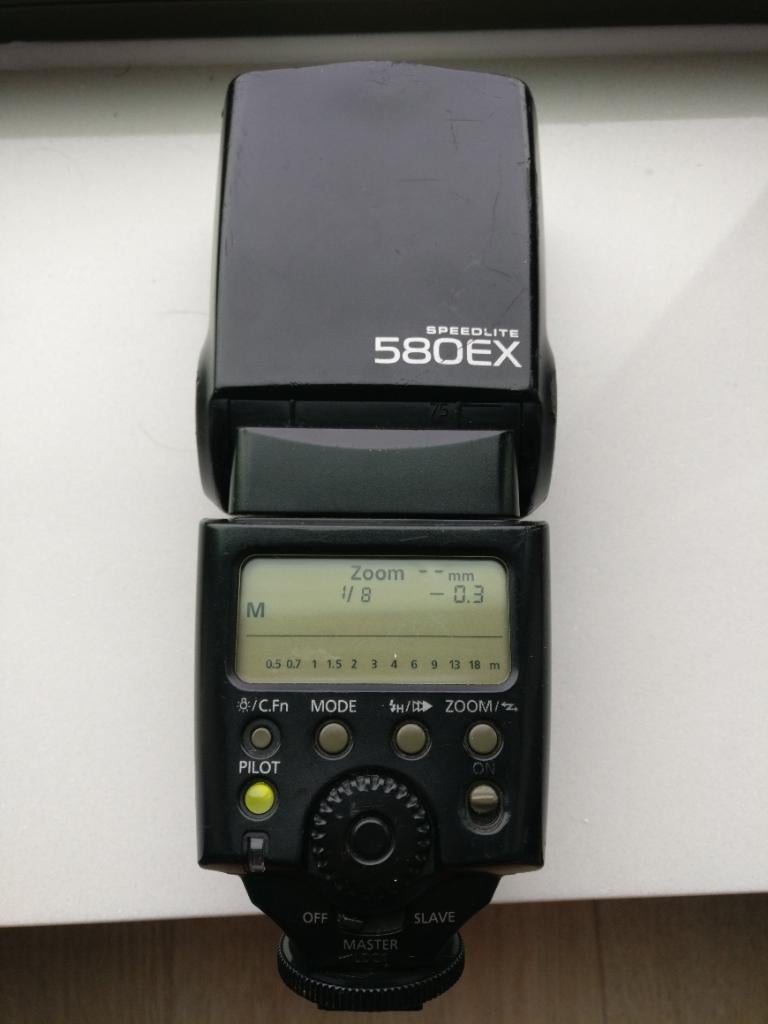 Canon 580EX flitser, Ophalen of Verzenden, Zo goed als nieuw, Canon, Kantelbaar