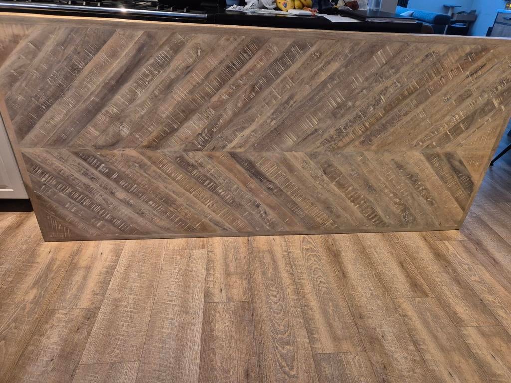Nieuw Woood Tafelblad Visgraat 200x90 cm, Ophalen, Eikenhout, Nieuw, 50 tot 100 cm