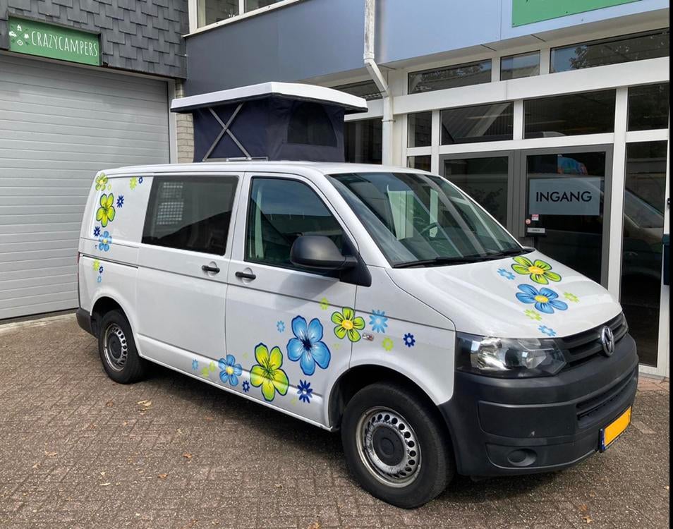 Stickers voor op je camper. Maak je eigen bloemenbus, ., Nieuw, Ophalen of Verzenden, Crazycampers